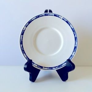 Vintage Oneida Brenton Blue Replacement Saucer | single saucer
